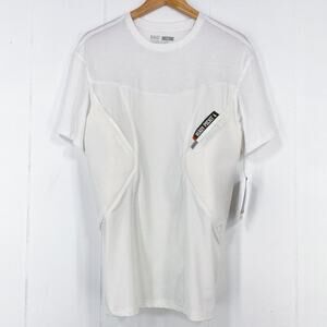 5.11 Cams Short Sleeve Base Layer T Shirt Carry Conceal Padded 41222 Size XL Wht